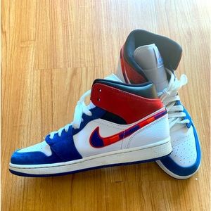 Nike Air Jordan Mid Multicolored Swoosh shoe